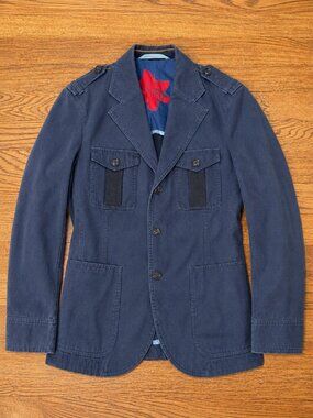 BOSS ORANGE Navy Military-Inspired Field Jacket